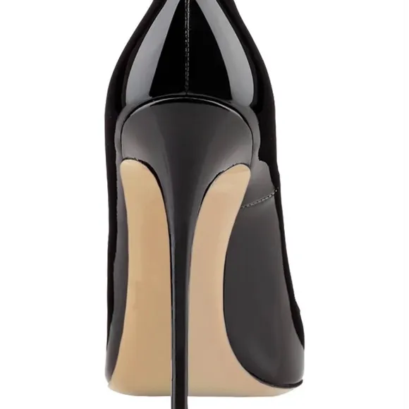 Patent Leather Black Stiletto Heels
