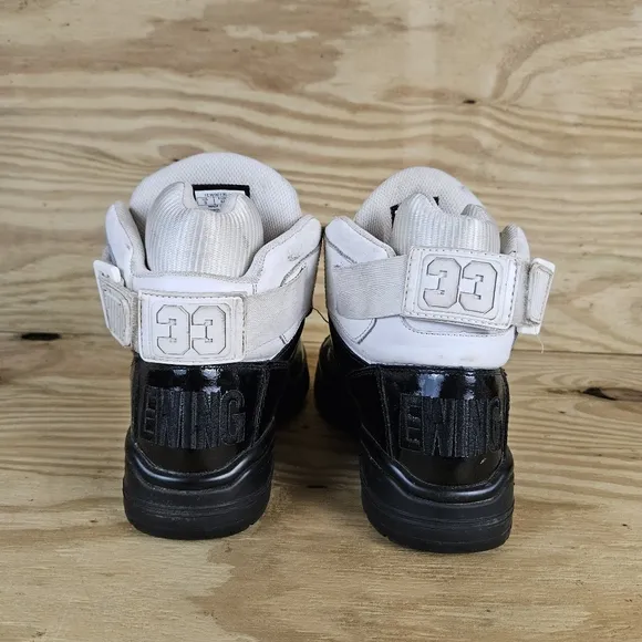 Patrick Ewing 33 Hi Black Patent White Black Size 9