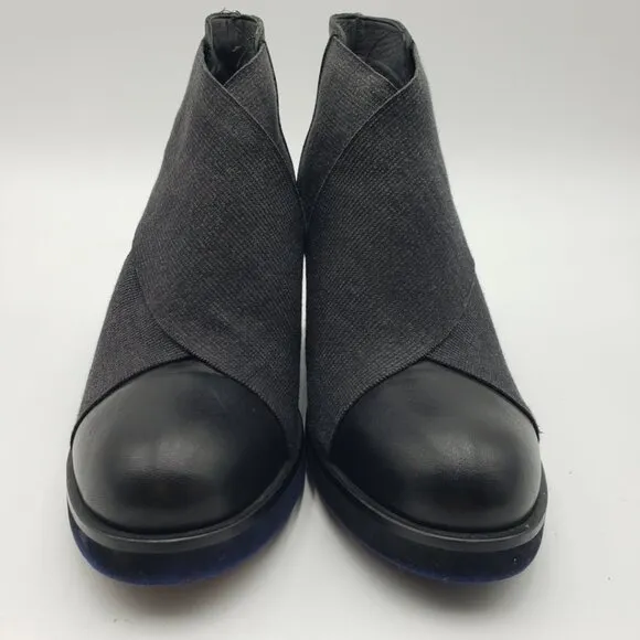 Patrizia Bonfanti Heeled Ankle Booties Boots 7 Womens Leather  Black