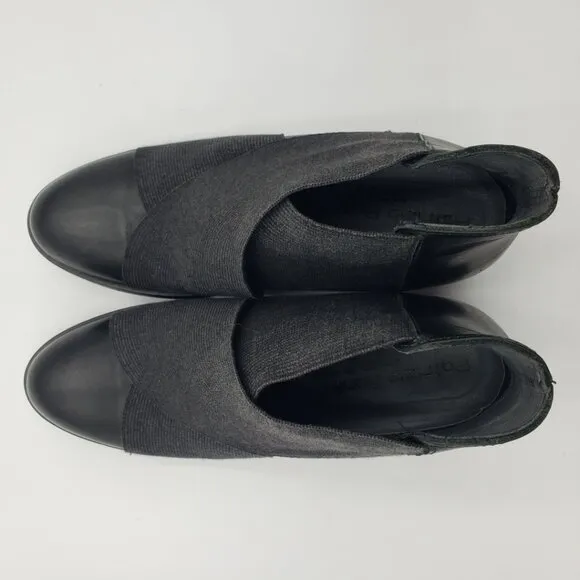 Patrizia Bonfanti Heeled Ankle Booties Boots 7 Womens Leather  Black