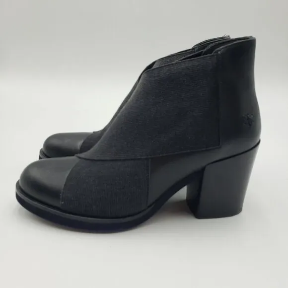 Patrizia Bonfanti Heeled Ankle Booties Boots 7 Womens Leather  Black