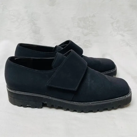 Paul Green Black Chunky Shoes Womens 9 Vibram Soles Classic Goth Timeless Travel
