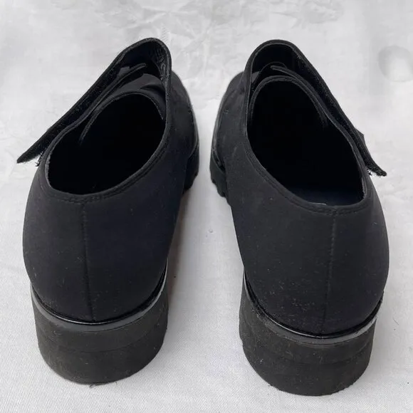 Paul Green Black Chunky Shoes Womens 9 Vibram Soles Classic Goth Timeless Travel