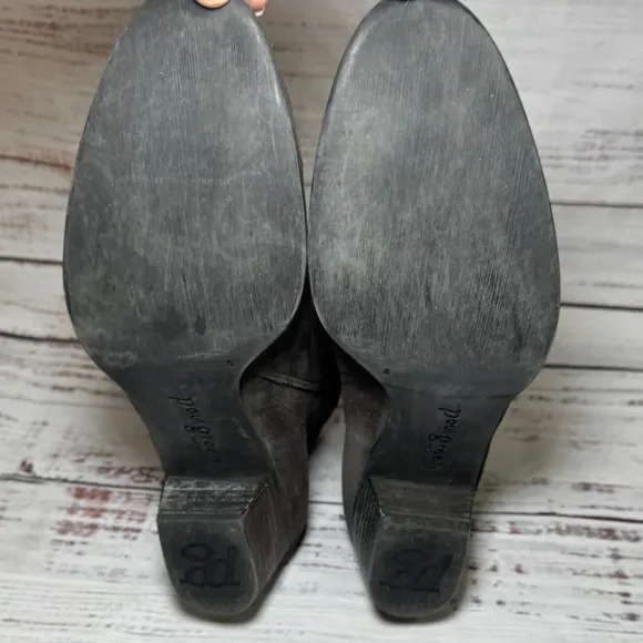 Paul Green Reese Suede Booties Gray Size 8.5 (UK 6)