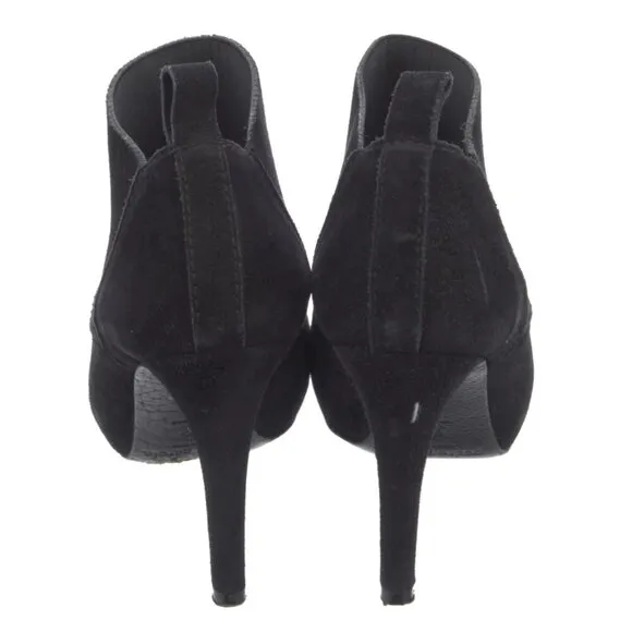 Pedro Garcia Black Suede Printed Mules Sz 7 | US7, IT37