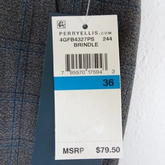 Perry Ellis Dress Pants Elastic Waist Size 36x32