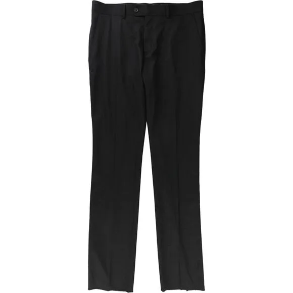 Perry Ellis Mens Slim-Fit Tuxedo Dress Pants Slacks, Black, NWT