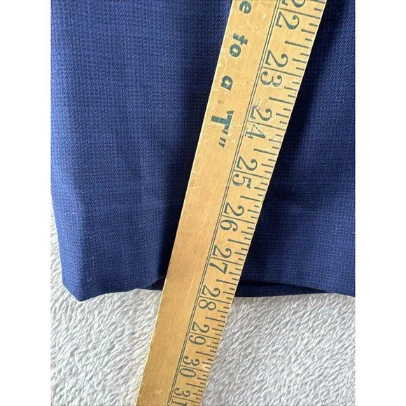 Perry Ellis Slim Fit Blue Check Suit Dress Pants Men's Size 38x30