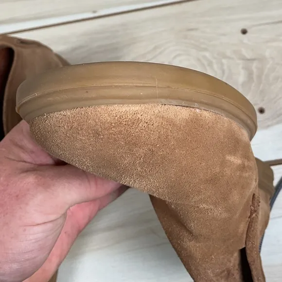Peter Millar Suede Chukka Boots, 12 M, Laceless
