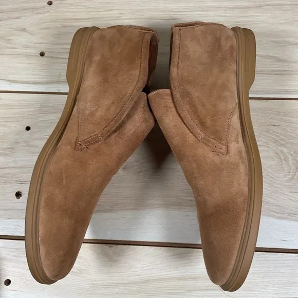 Peter Millar Suede Chukka Boots, 12 M, Laceless