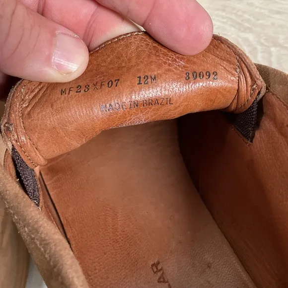Peter Millar Suede Chukka Boots, 12 M, Laceless