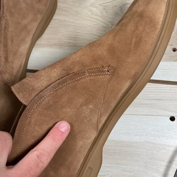 Peter Millar Suede Chukka Boots, 12 M, Laceless