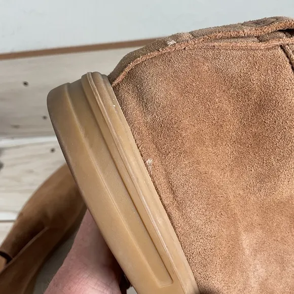Peter Millar Suede Chukka Boots, 12 M, Laceless
