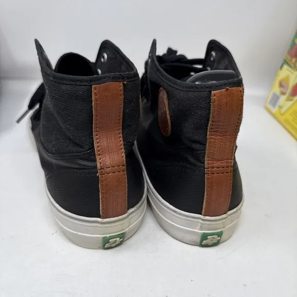 PF Flyers Center Hi Mens Sz 12 Black Canvas High Top Shoes Sneakers Sandlot