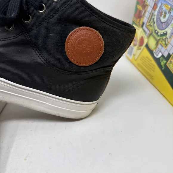 PF Flyers Center Hi Mens Sz 12 Black Canvas High Top Shoes Sneakers Sandlot