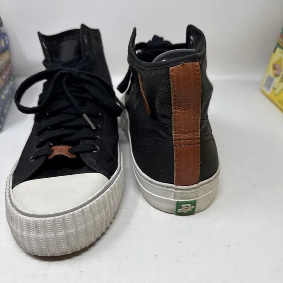 PF Flyers Center Hi Mens Sz 12 Black Canvas High Top Shoes Sneakers Sandlot