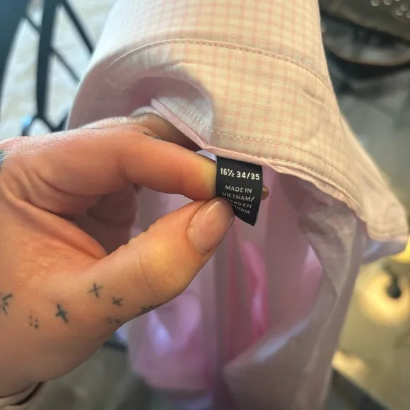 Pink Button Up Dress Shirt