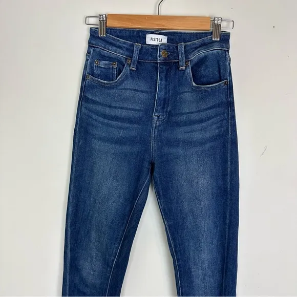 Pistola Teagan High Rise Vented Slim Cigarette Jeans