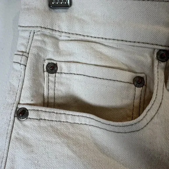 Pistola Women's 31x28 East Side Raw Cotton Kate Hi-Rise Slim Straight Jeans NWT