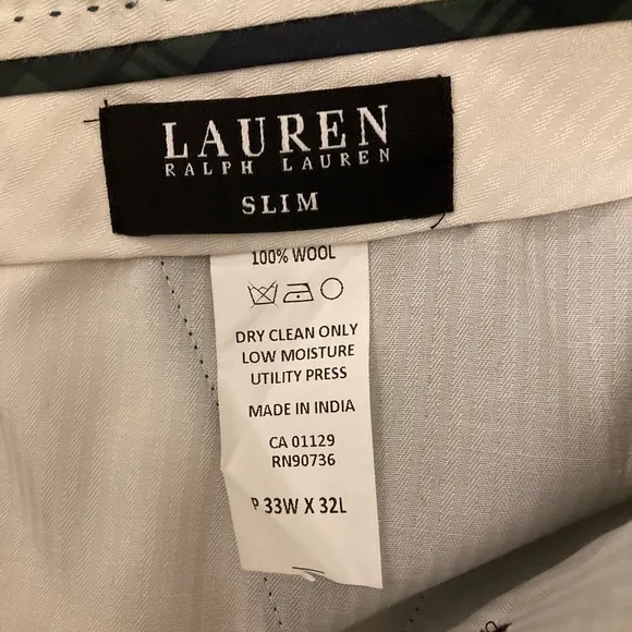 Plaid Wool Dress pants