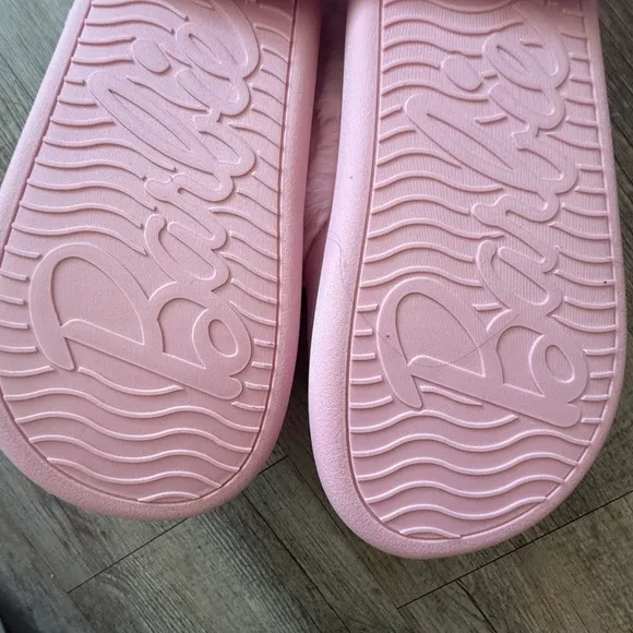 Plush Barbie Slippers, Pink Barbie Slippers, Barbie Memory Foam Slippers