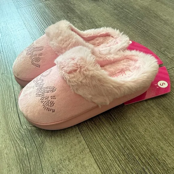 Plush Barbie Slippers, Pink Barbie Slippers, Barbie Memory Foam Slippers