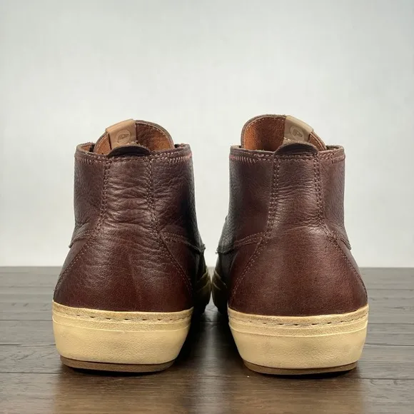 Pointer Boots‎ Mens 9 Brown Leather Chukka Classic Casual Mid Sneakers