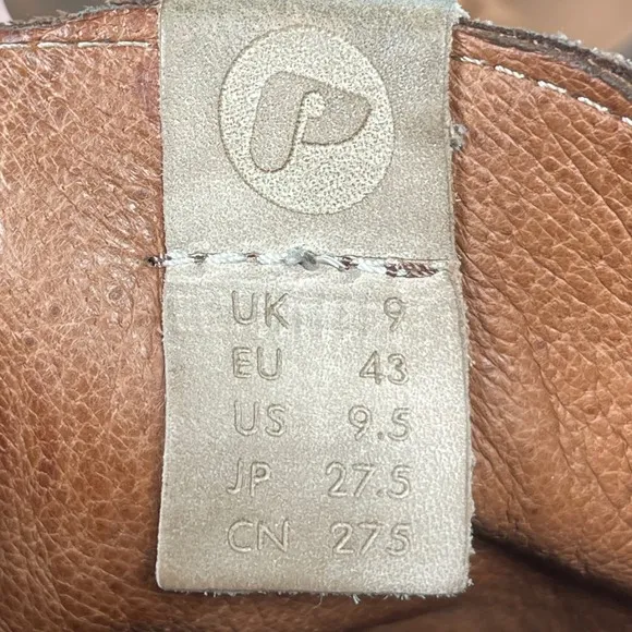 Pointer Boots‎ Mens 9 Brown Leather Chukka Classic Casual Mid Sneakers