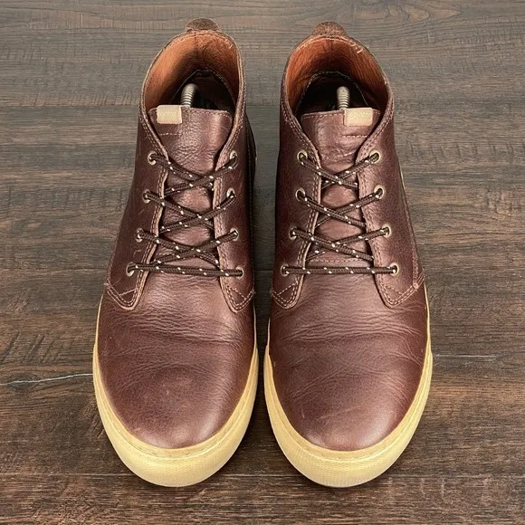 Pointer Boots‎ Mens 9 Brown Leather Chukka Classic Casual Mid Sneakers
