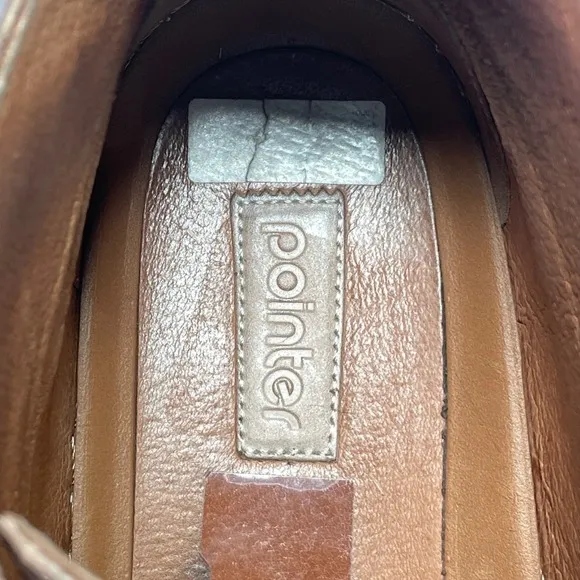 Pointer Boots‎ Mens 9 Brown Leather Chukka Classic Casual Mid Sneakers