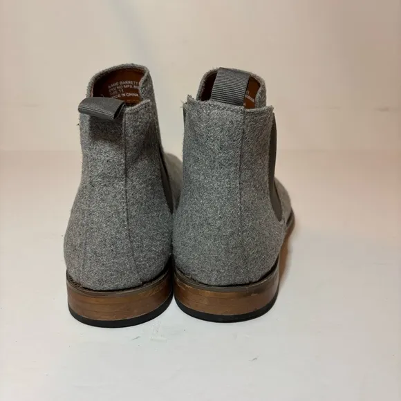 Polar Fox Barrett Gray Men's Chelsea Slip-on Mid-Top Wool Ankle Boots Sz 11