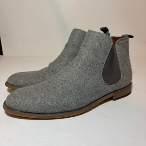 Polar Fox Barrett Gray Men's Chelsea Slip-on Mid-Top Wool Ankle Boots Sz 11