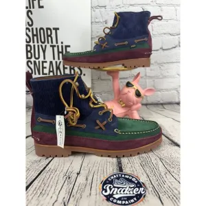 Polo Ralph Lauren Country Ranger Mid Corduroy Suede Boots Mens 9 Colorblock NEW