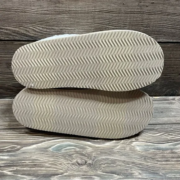 Polo Ralph Lauren‎ Women’s Charlotte Scuff Slippers Memory Foam Gold Size 8 NEW