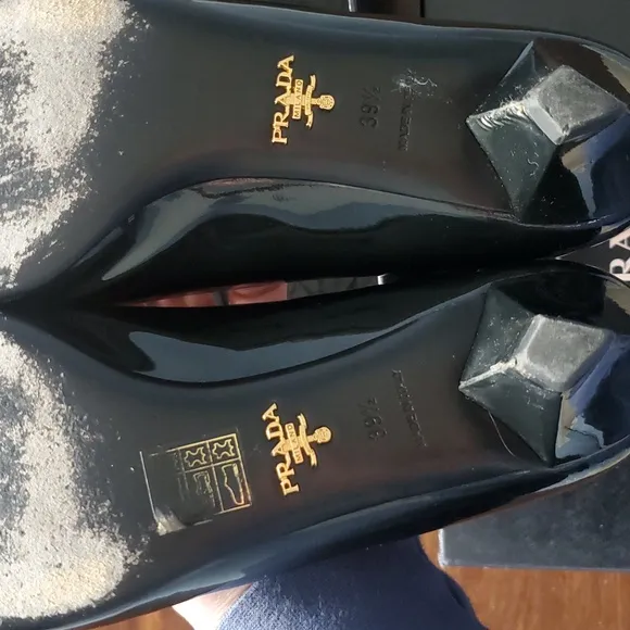 Prada Black Patent Leather Women's Shoes