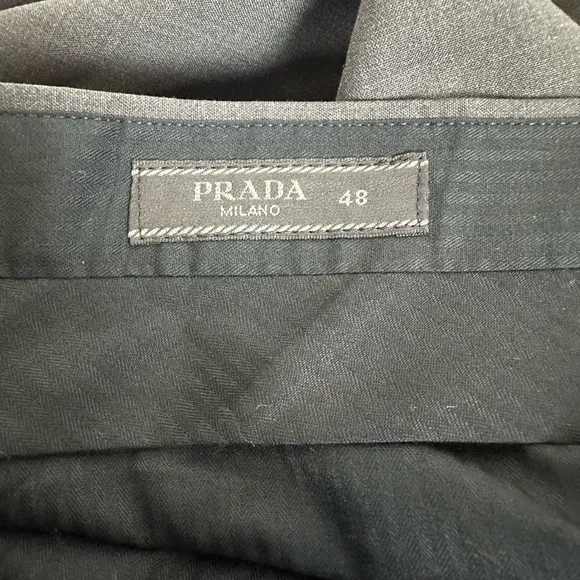 Prada Dress Pants Slim Fit flat front Mens Size 48
