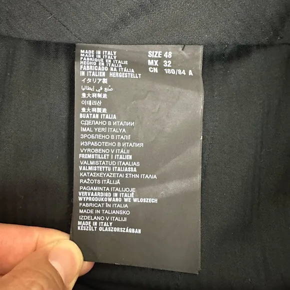 Prada Dress Pants Slim Fit flat front Mens Size 48