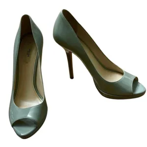 Prada Peep Toe Patent Shoes