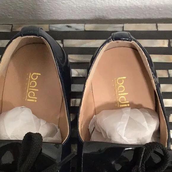 Preowned Baldi “Sayre” Patent Loafer Shoes