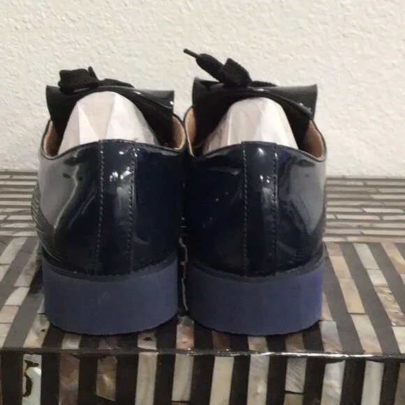 Preowned Baldi “Sayre” Patent Loafer Shoes