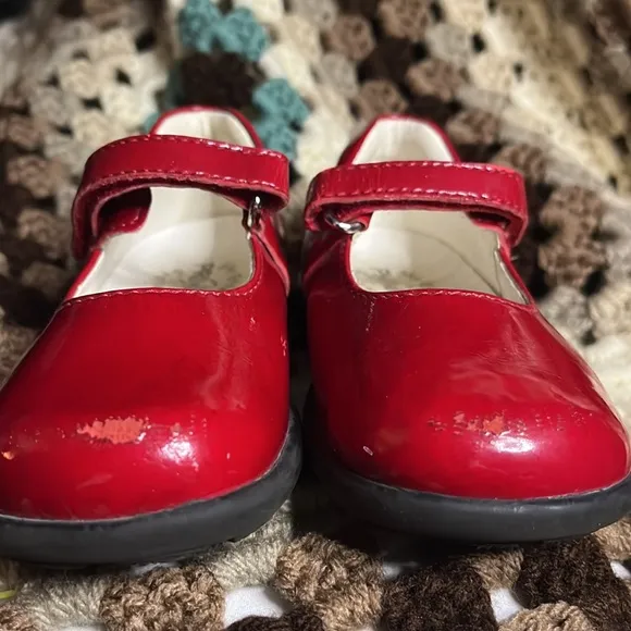 Primigi Sky effects patent leather Red Kids Mary Jane Shoes