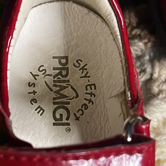 Primigi Sky effects patent leather Red Kids Mary Jane Shoes