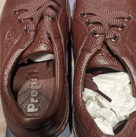 Propet leather brown orthopedic oxford shoes 9 5E