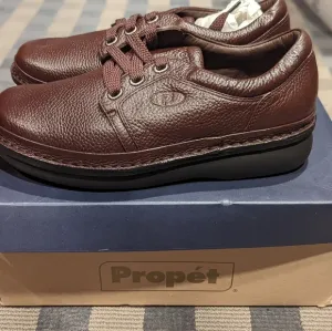 Propet leather brown orthopedic oxford shoes 9 5E