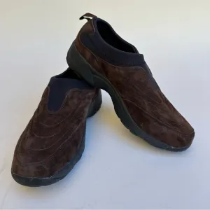 Propet Shoes Mens 11Wide X(3E) Brown Wash &amp; Wear Slip On Suede M3850 Casual