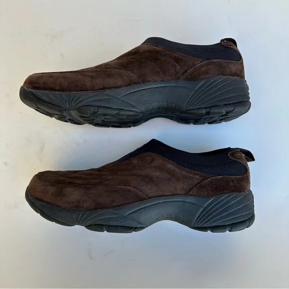 Propet Shoes Mens 11Wide X(3E) Brown Wash &amp; Wear Slip On Suede M3850 Casual