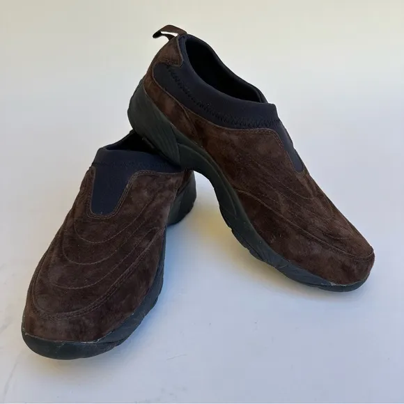Propet Shoes Mens 11Wide X(3E) Brown Wash &amp; Wear Slip On Suede M3850 Casual