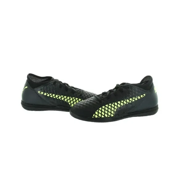 Puma Boys Future 18.4 IT Jr Gym Soccer Shoes  Color Black/Fizzy Yellow/A…
