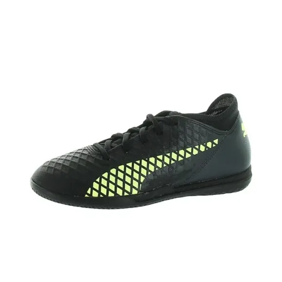 Puma Boys Future 18.4 IT Jr Gym Soccer Shoes  Color Black/Fizzy Yellow/A…