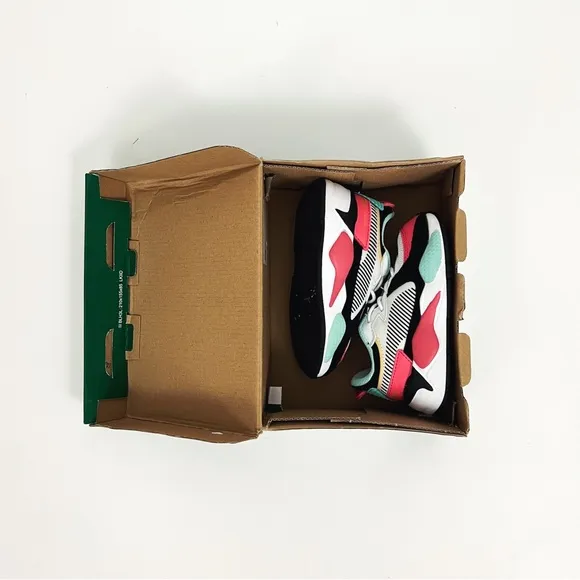 PUMA RS-X Spring Toddler Shoes Puma White-Sun Kissed Coral-Aruba Blue | Size 6C